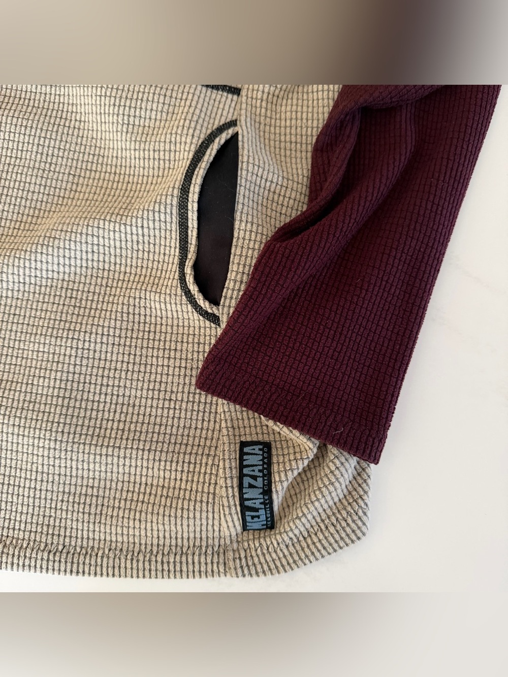 Melanzana Women’s Medium Micro-Grid Hoodie - Picture 3 of 9